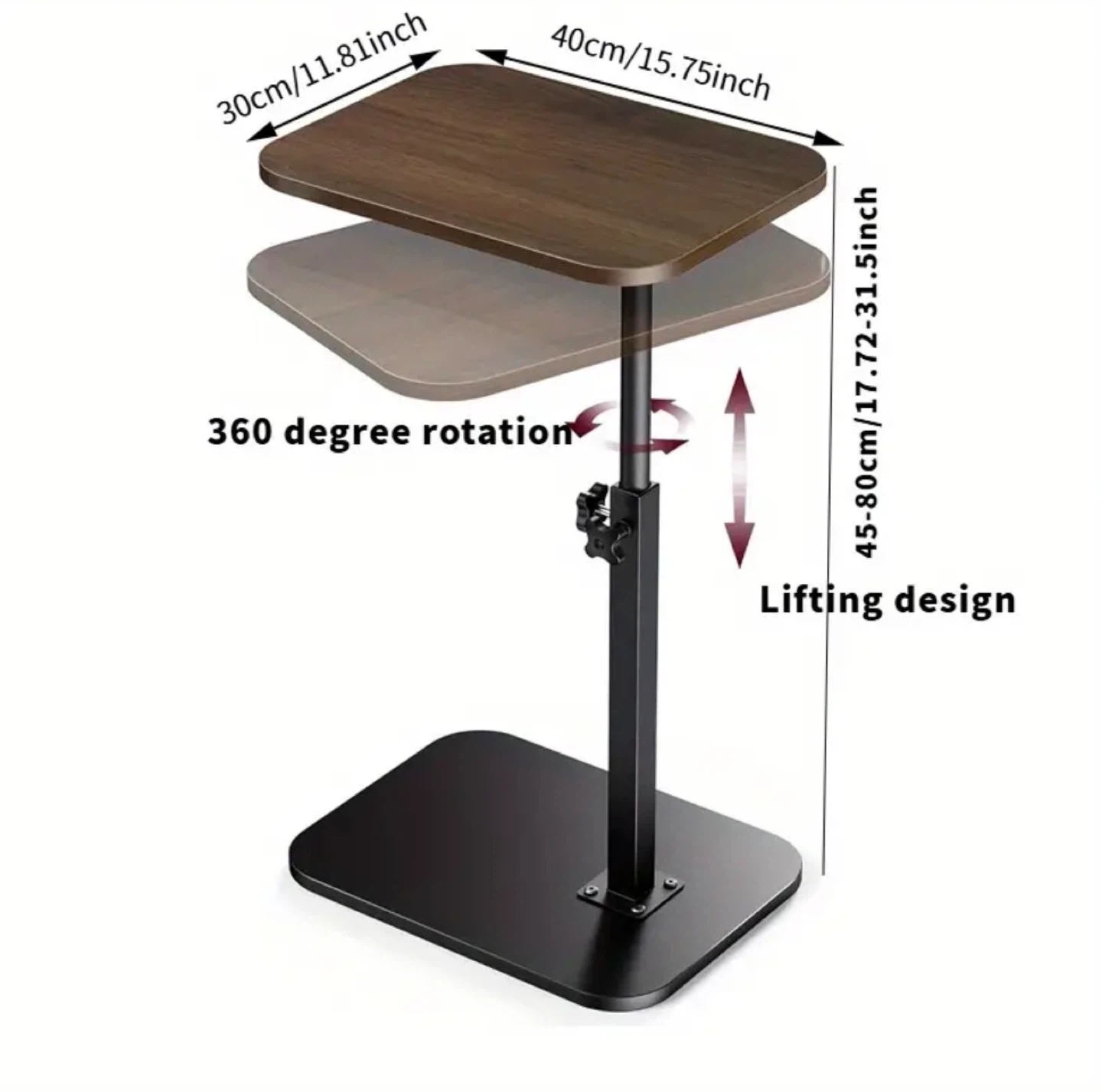 Adjustable Height side table- Brand new in box - photo 3