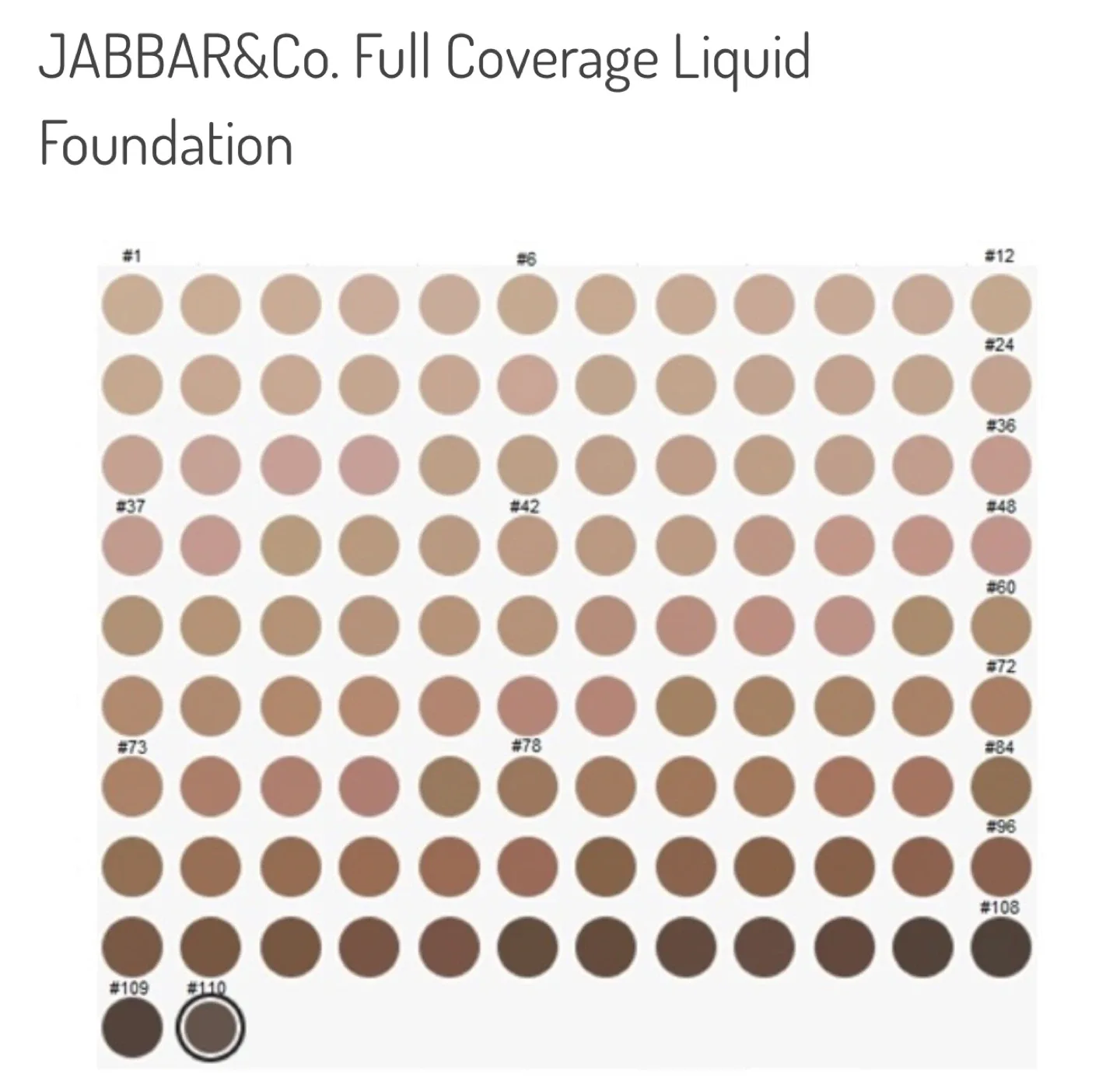 JABBAR & CO. Full Coverage Liquid Foundation image indicator(5)