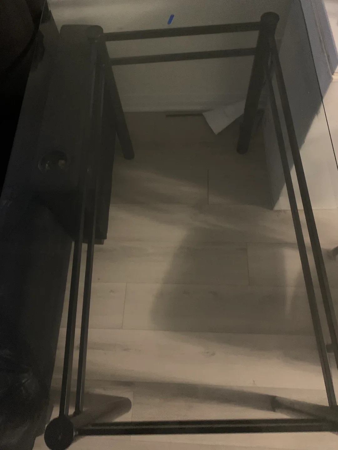 Glass Top Dining Table with 4 Black Chairs image indicator(5)