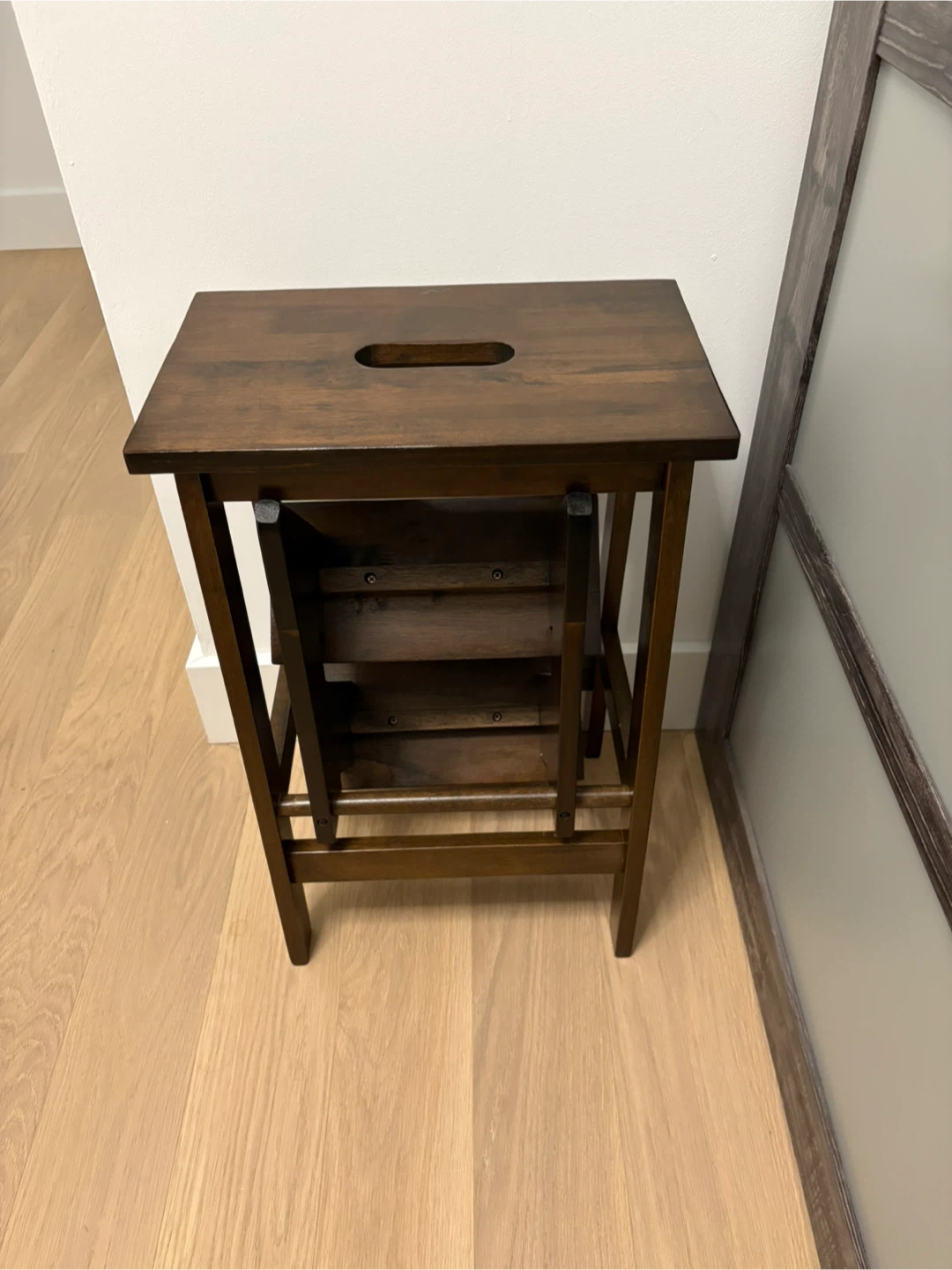 Folding step stool