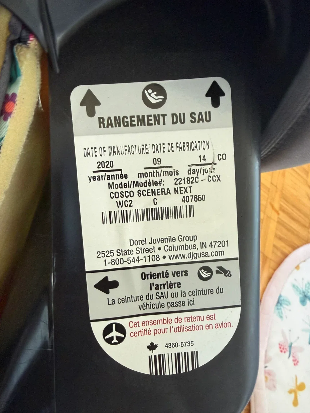 Cosco Floral Car Seat - Forward Facing image indicator(9)