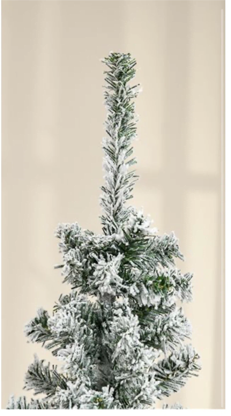 Slim Flocked Christmas Tree - photo 2