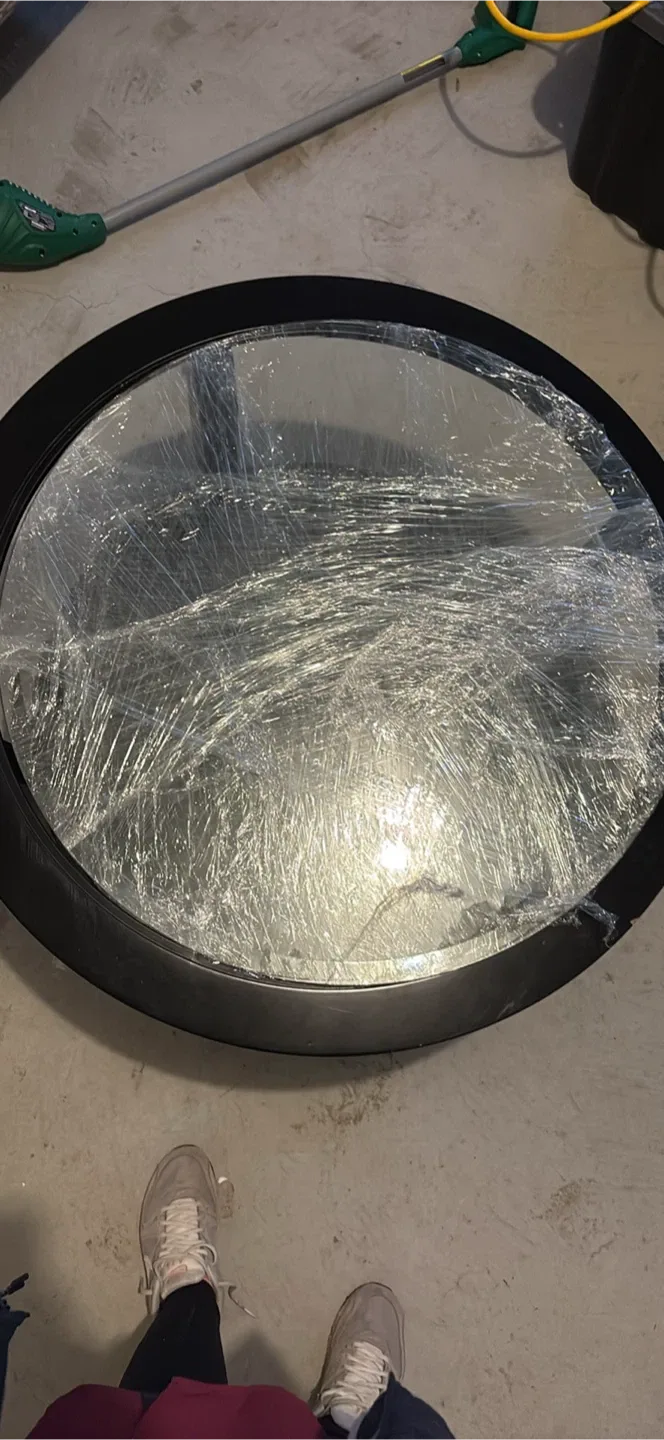 Round Black Glass Top Coffee Table image indicator(3)