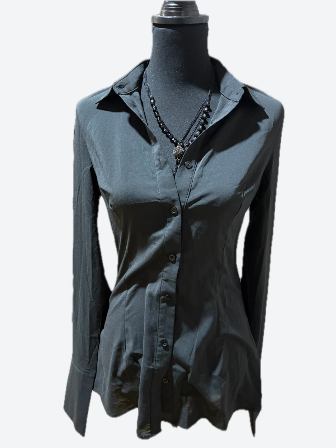 PrettyLittleThing Black Long Sleeve Shirt - Size 10 - photo 4