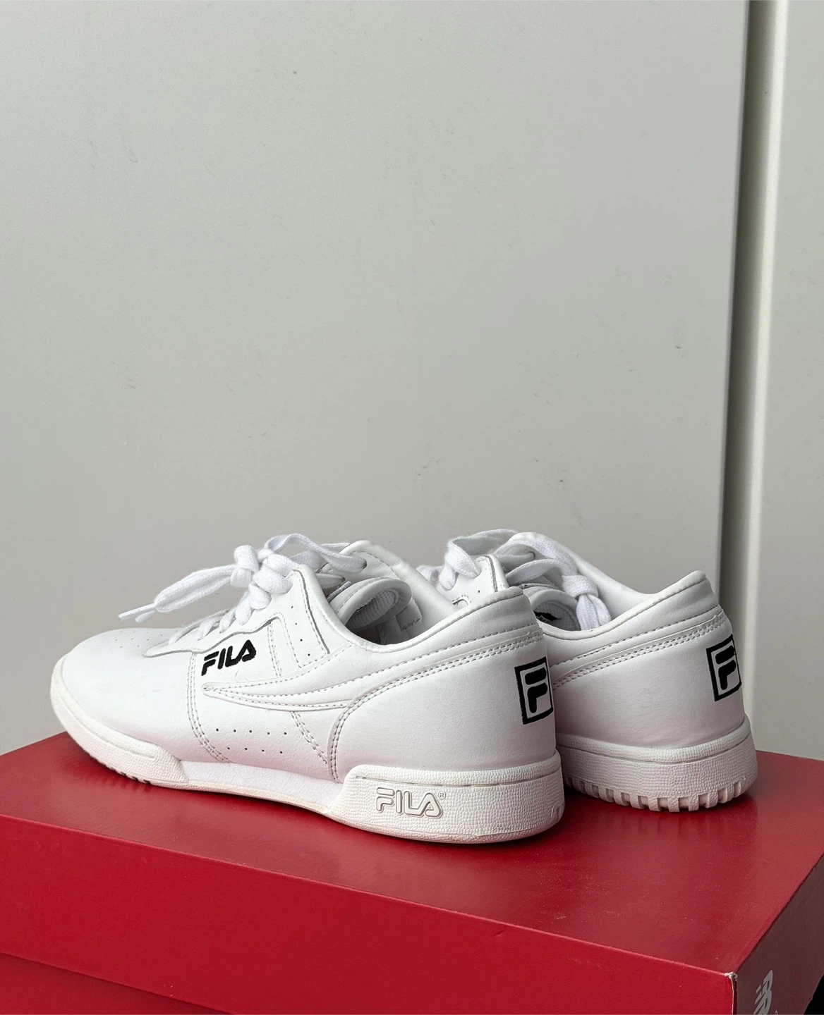 FILA Original Fitness White Leather Sneaker / FILA Leather Shoes - photo 4