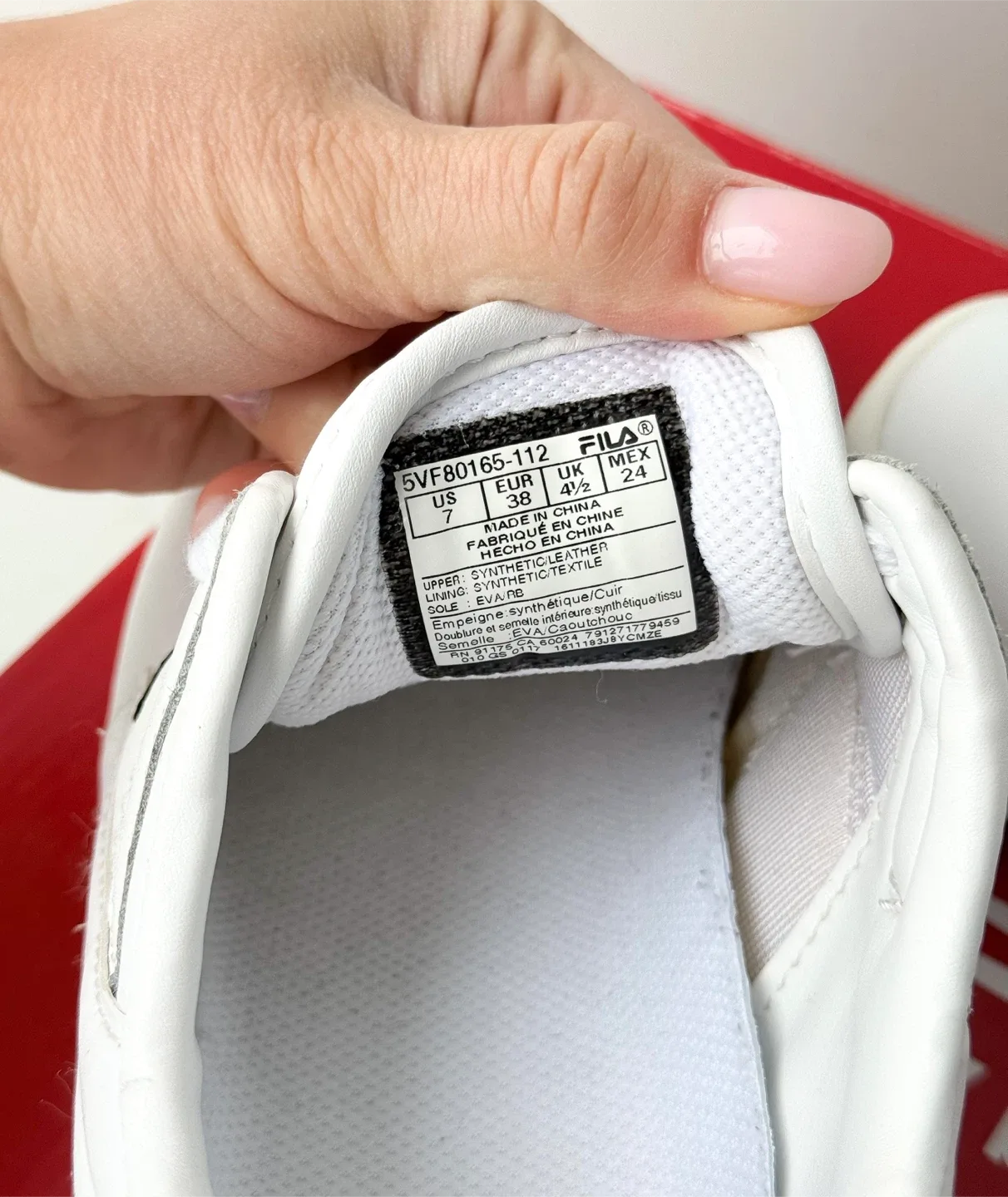 FILA Original Fitness White Leather Sneaker / FILA Leather Shoes image indicator(9)