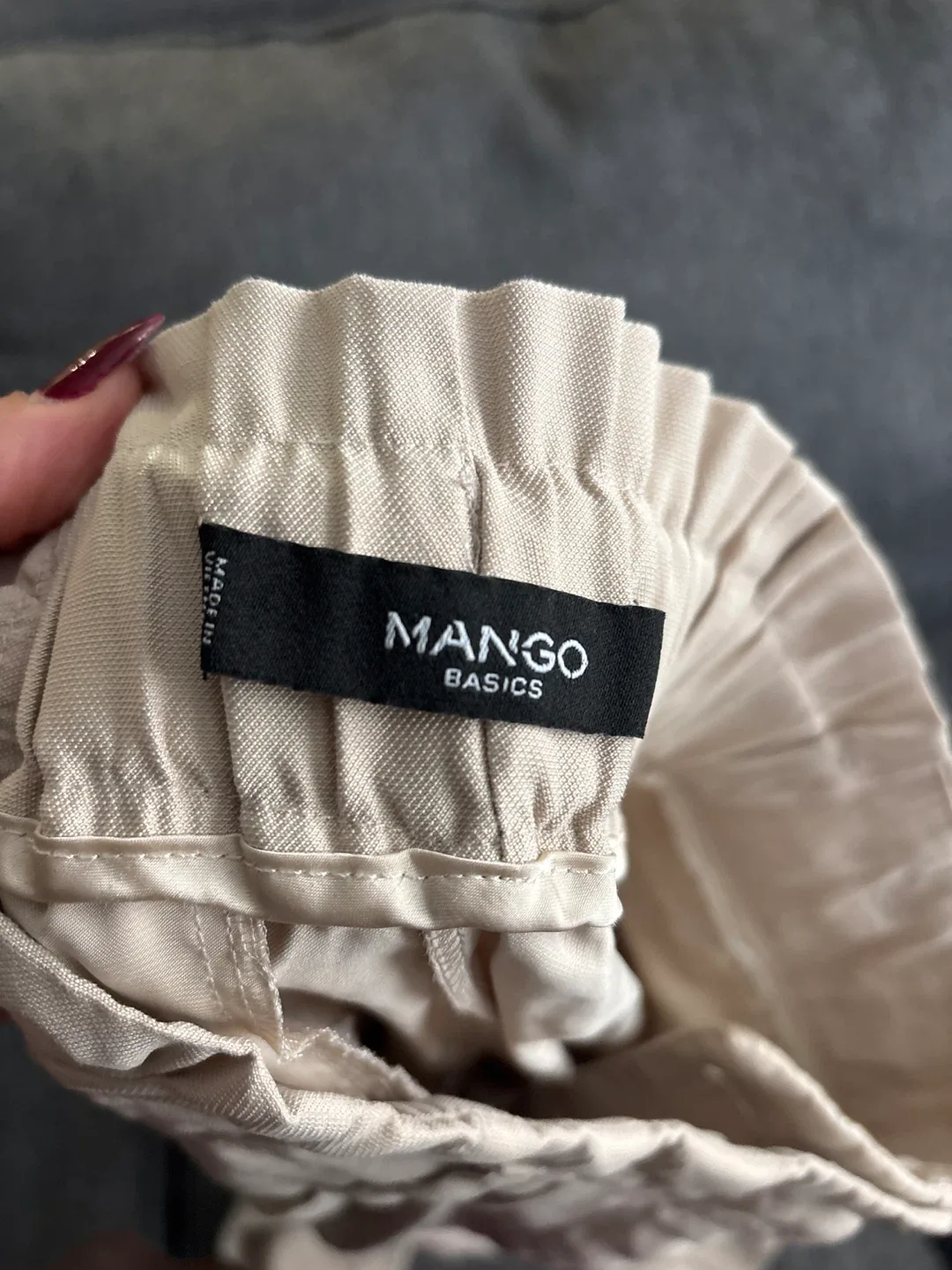 Mango Basics Beige Pants - Size 34 image indicator(2)