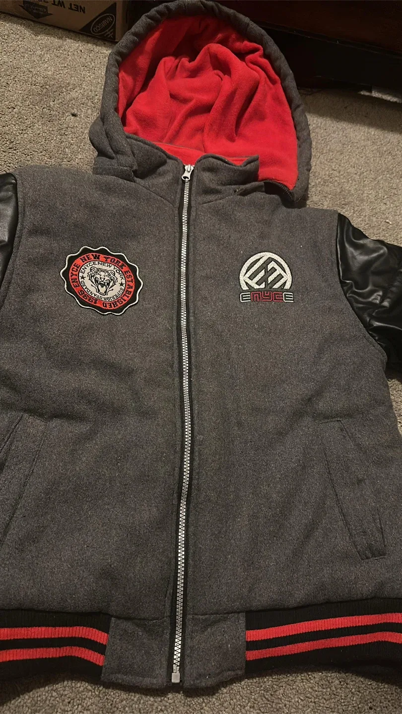 Enyce Gray & Black Hooded Jacket image indicator(2)