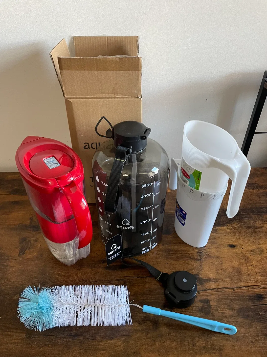 1 Brita Water Filter + 4 ltr Water Bottle + 2 Milk Pitchers