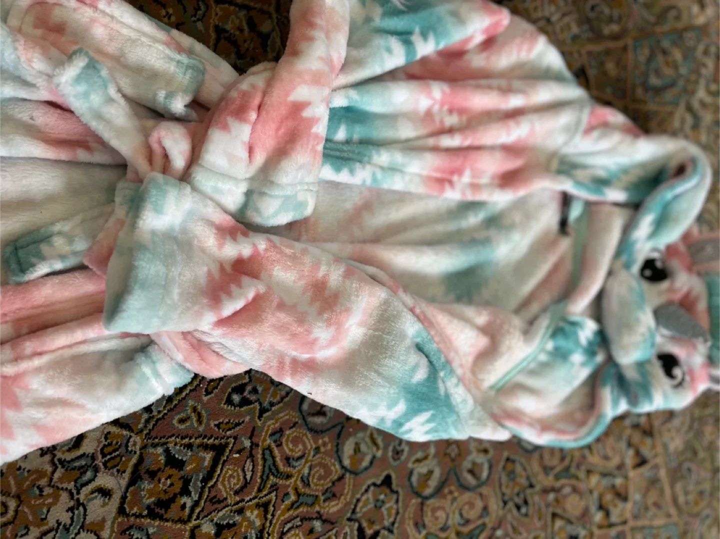 Brand new Kids Unicorn Hooded Bath Robe image indicator(3)