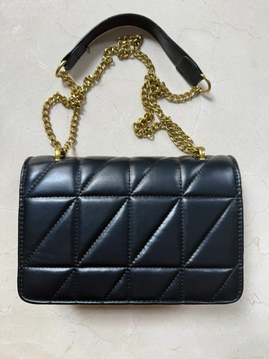 Black Quilted Chain Bag - photo 3