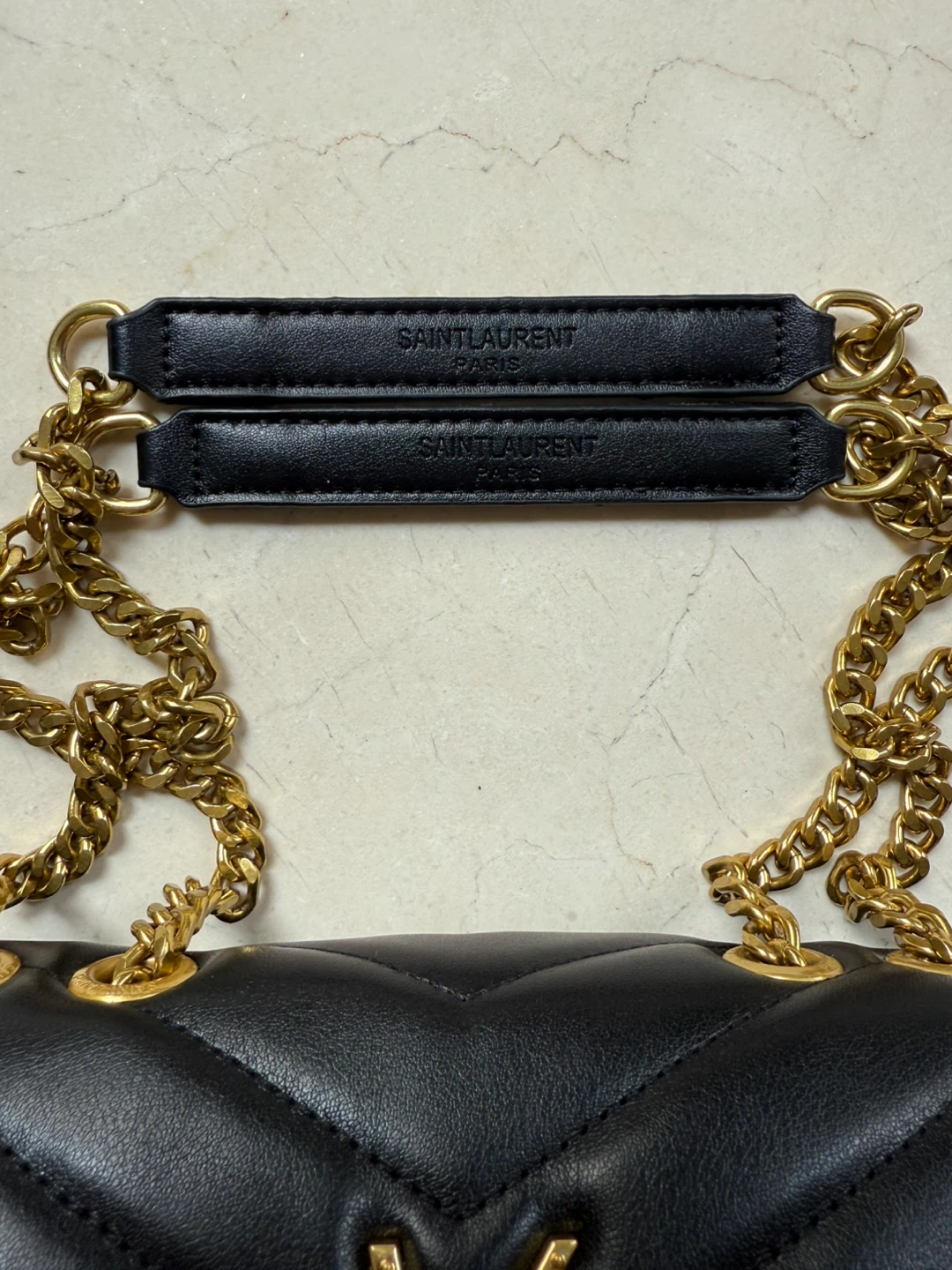 Black Quilted Chain Bag - photo 4