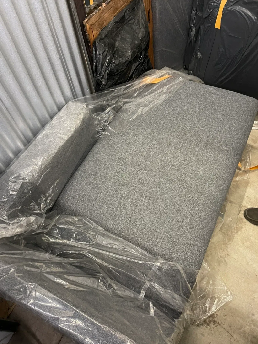 IKEA FINNALA Sofa with Chaise Lounge - Gunnared Gray image indicator(4)
