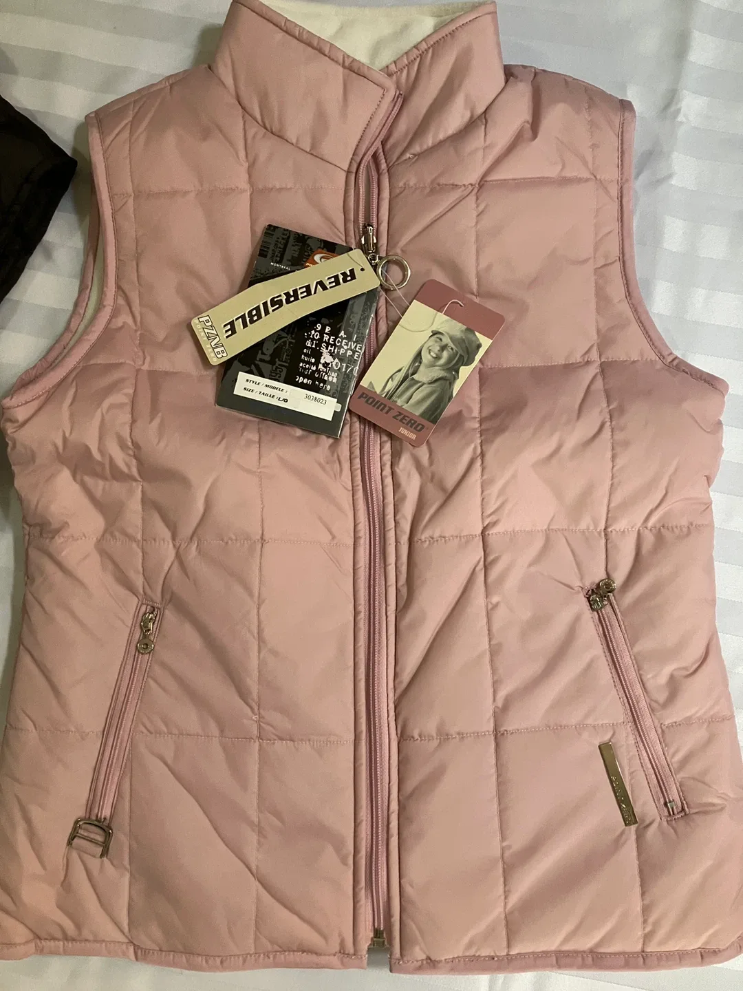 Puffer Vest- for Girls ages 9above.  Black&Pink $20for both image indicator(3)