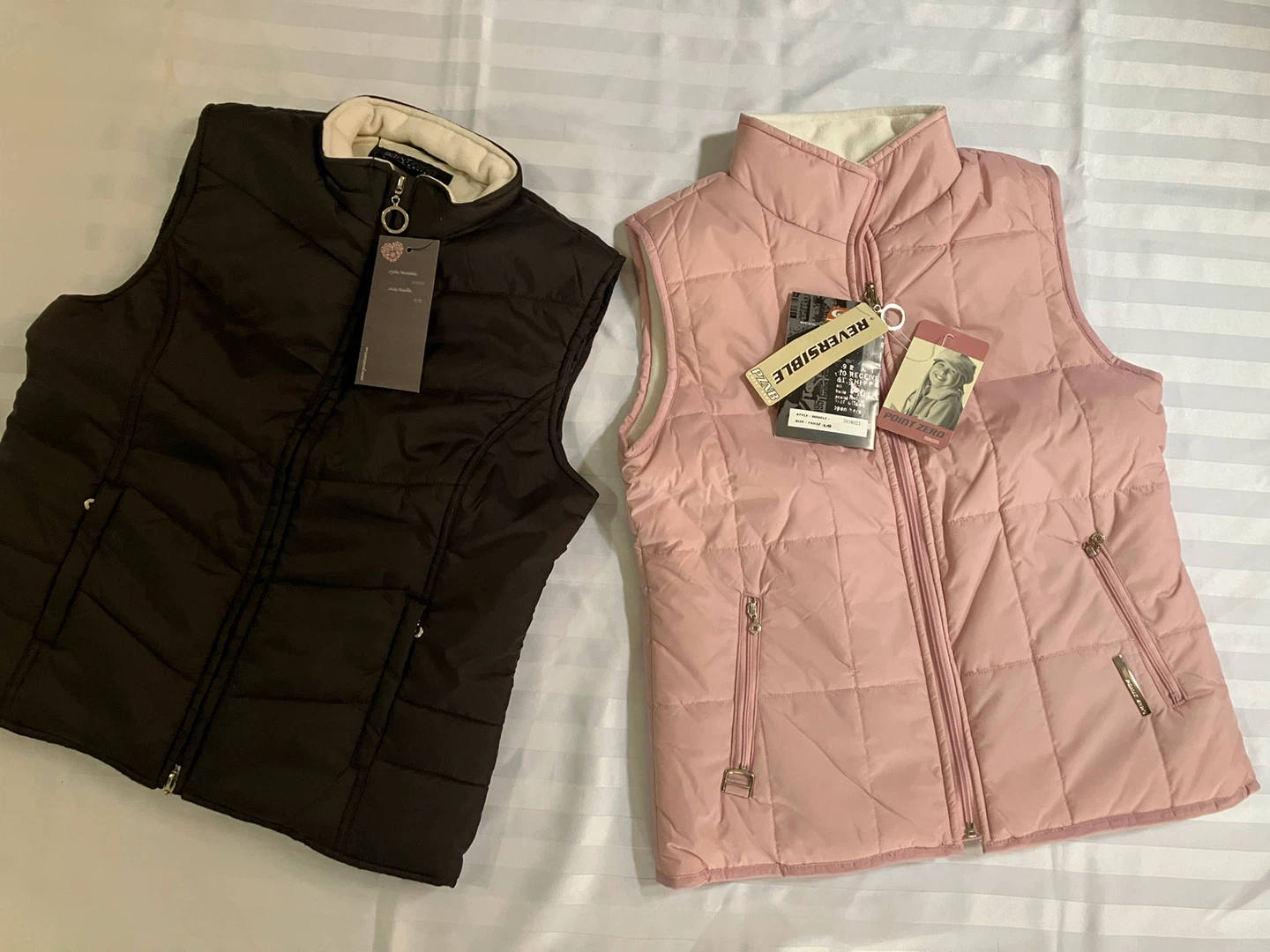 Puffer Vest- for Girls ages 9above.  Black&Pink $20for both