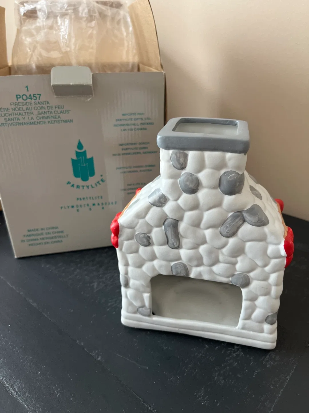 Partylite vintage Fireside Santa Candle Holder image indicator(2)