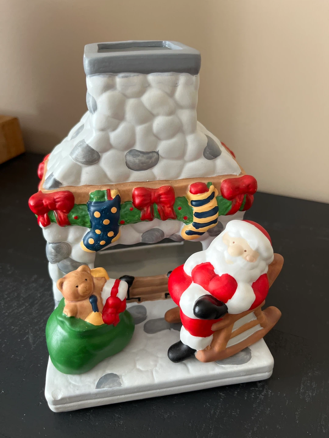 Partylite vintage Fireside Santa Candle Holder