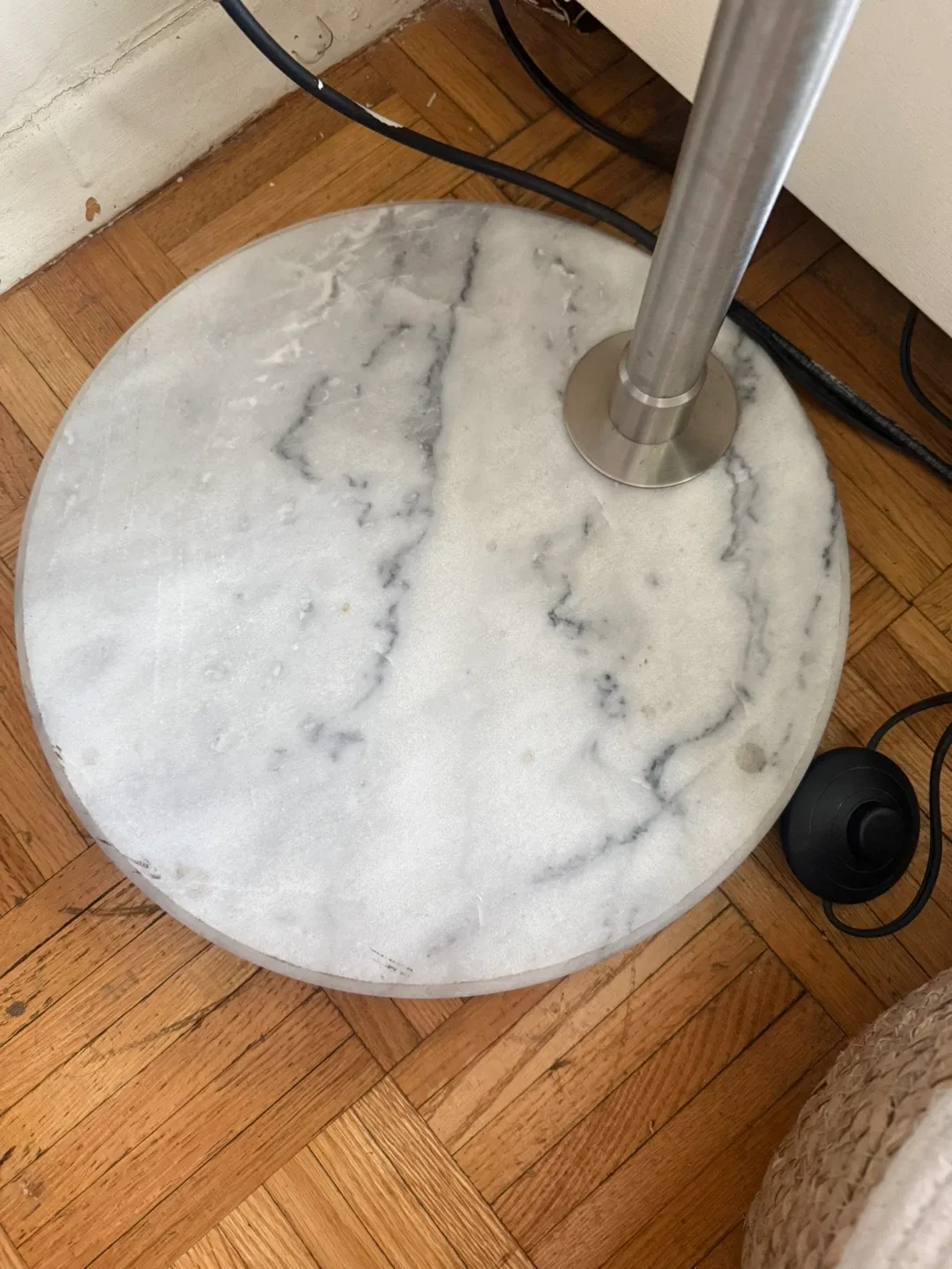 Modern Arc Floor Lamp with Curved Metal Shade image indicator(6)