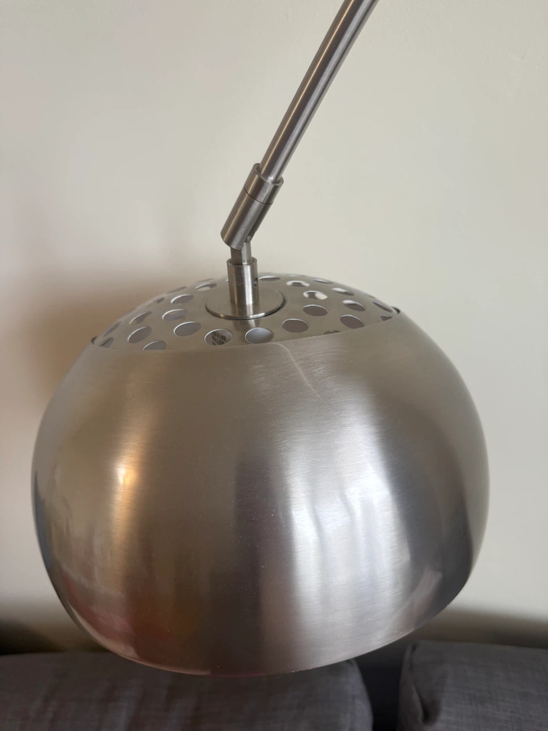 Modern Arc Floor Lamp with Curved Metal Shade - photo 3