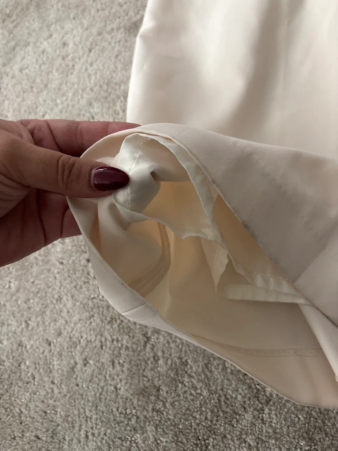 Urban Research Rosso Cream Wide Leg Pants Size 36 image indicator(3)