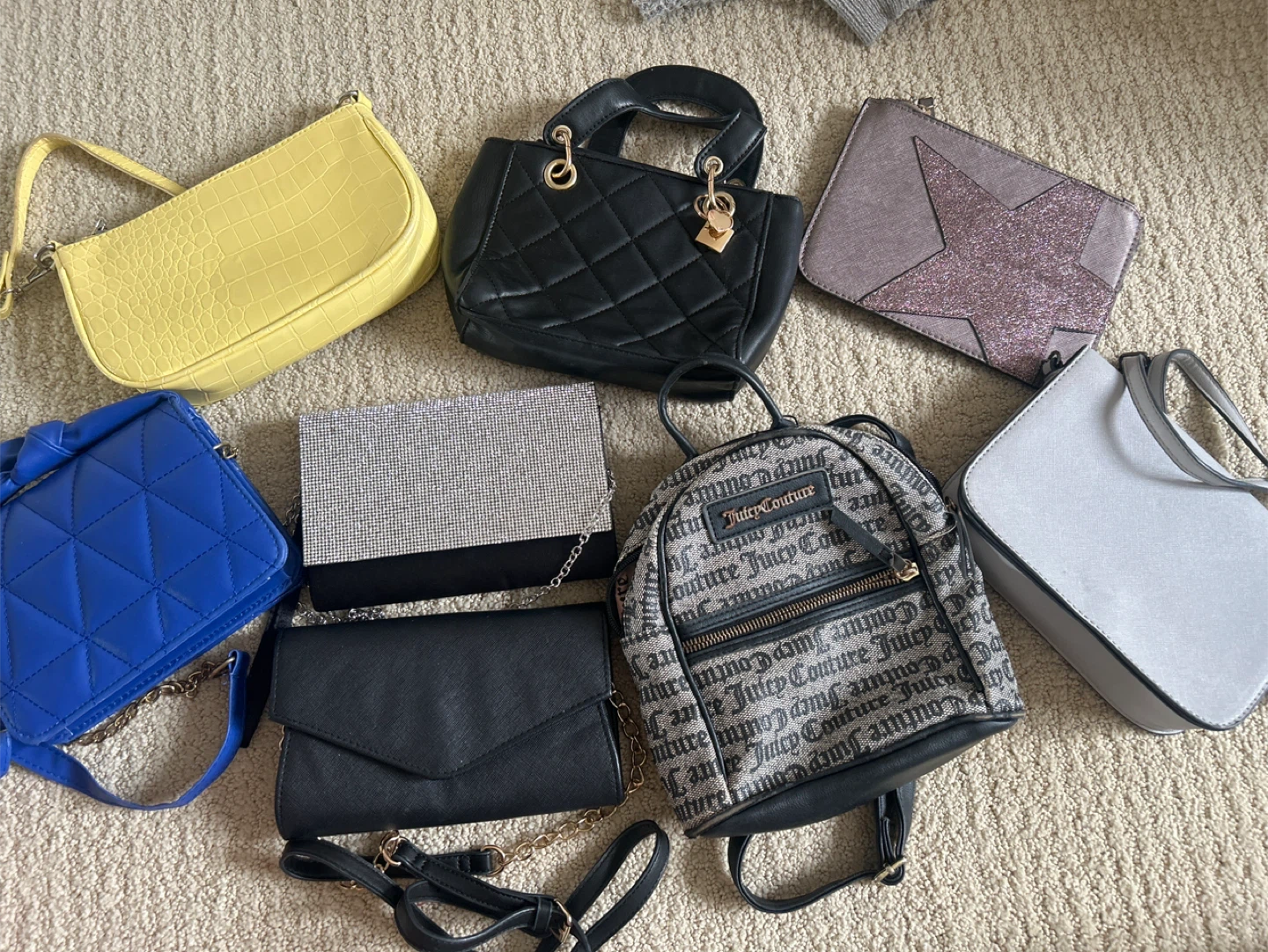 Assorted Purses and Backpacks