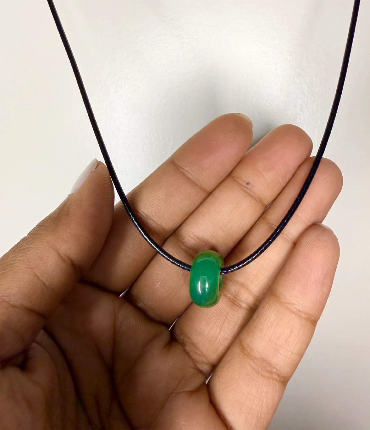 Handmade natural stone necklace - photo 3