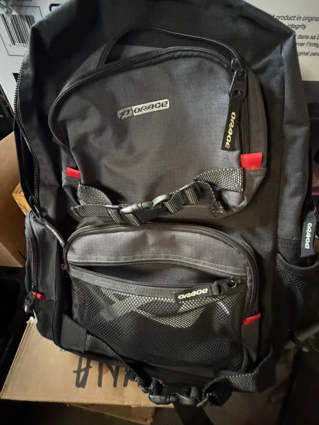 Orage Black Backpack