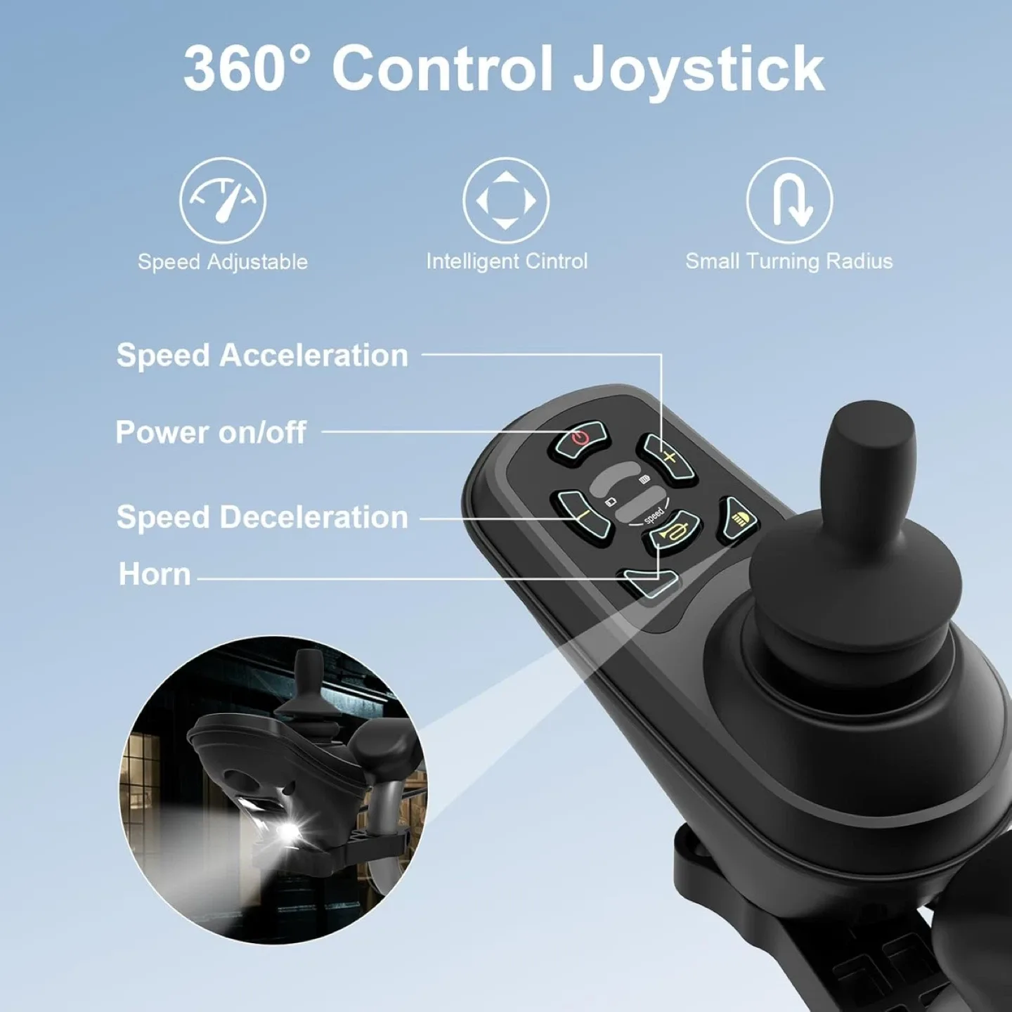 Brand new Electric Wheelchair 15.5+ miles range image indicator(7)