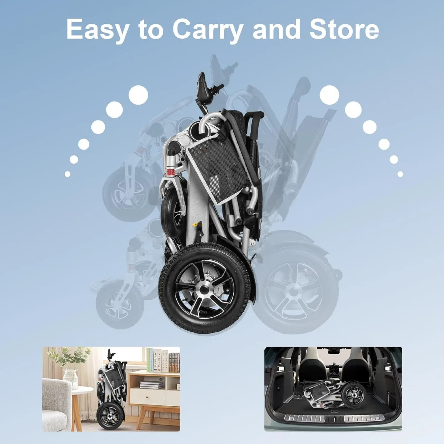 Brand new Electric Wheelchair 15.5+ miles range image indicator(9)