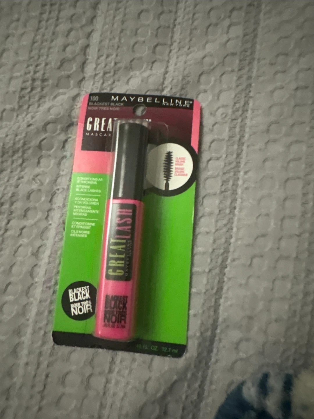 New Maybelline Great Lash Mascara - Blackest Black