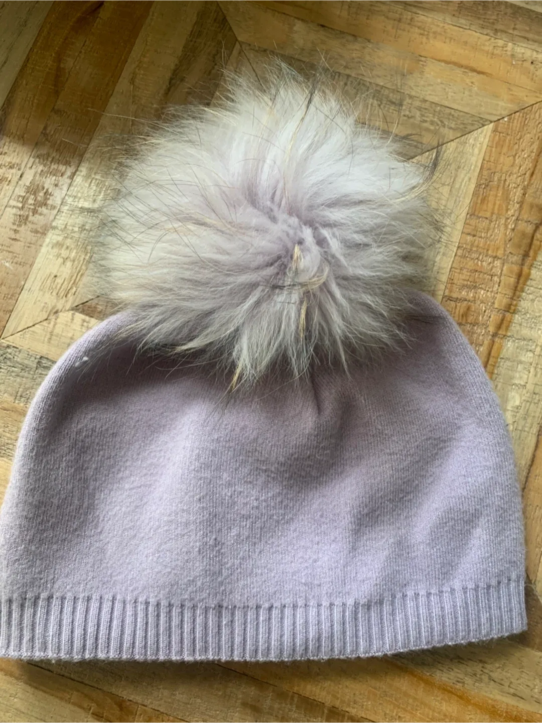 Tristan Lilac Pom Pom Beanie