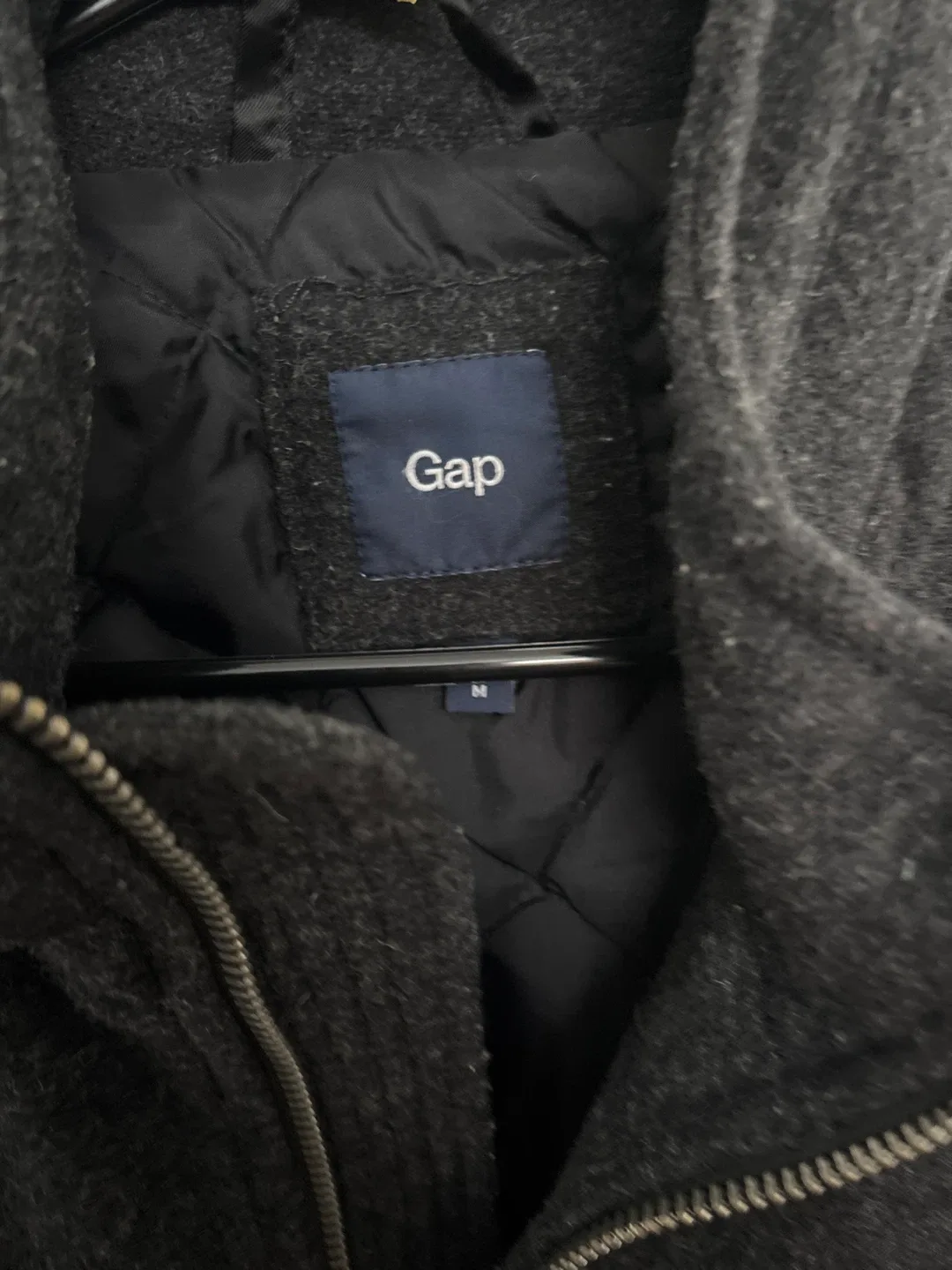 Gap Gray Wool Blend Military Jacket - Size M image indicator(3)