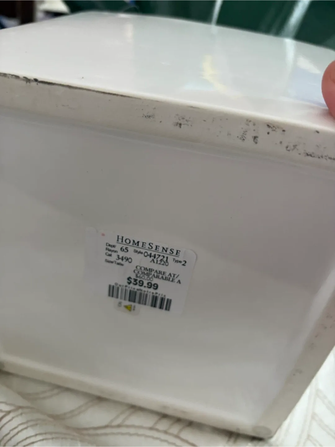 Homesense Faux Succulent in White Pot image indicator(3)