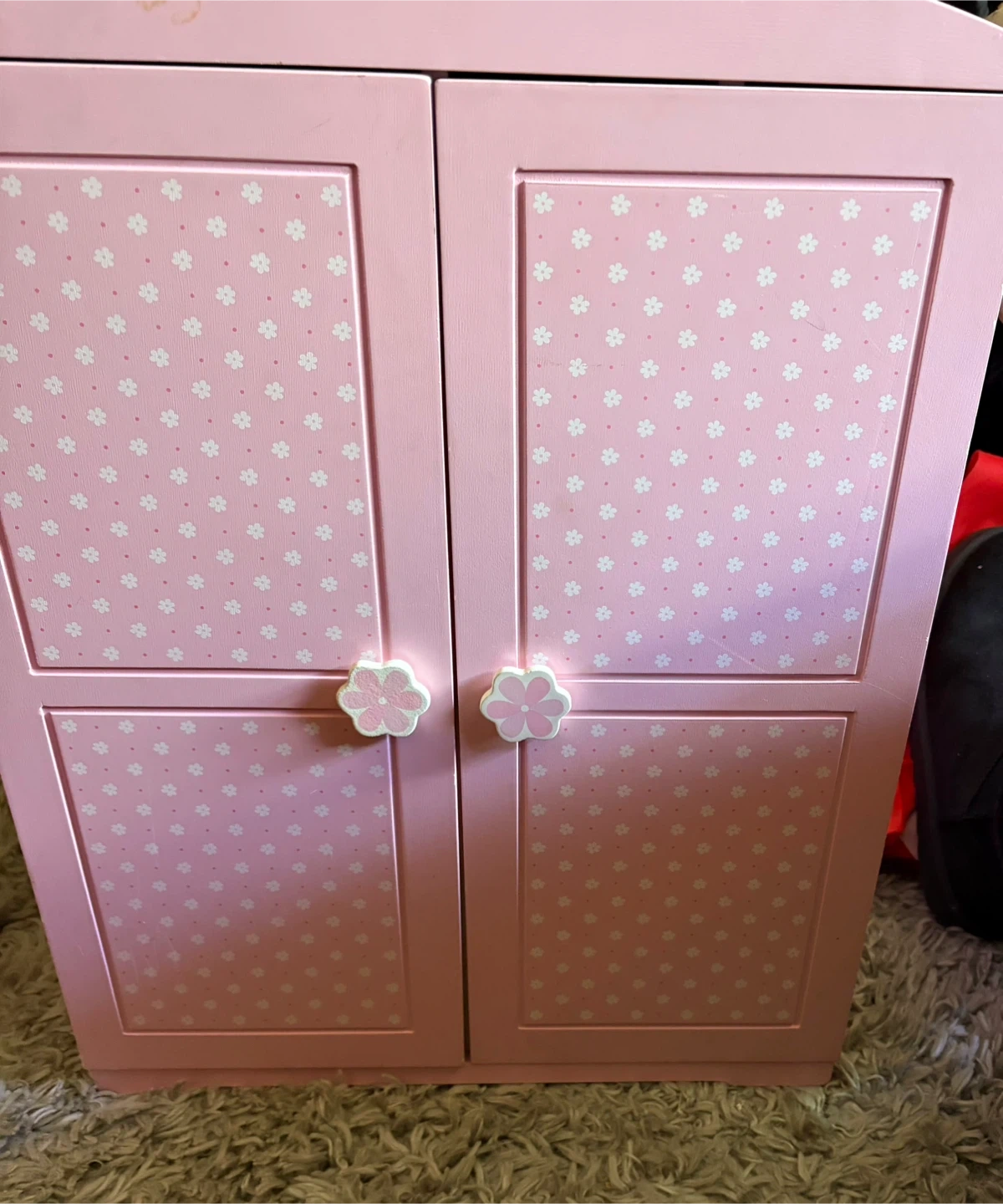 American Girl Doll Clothes & pink doll closet