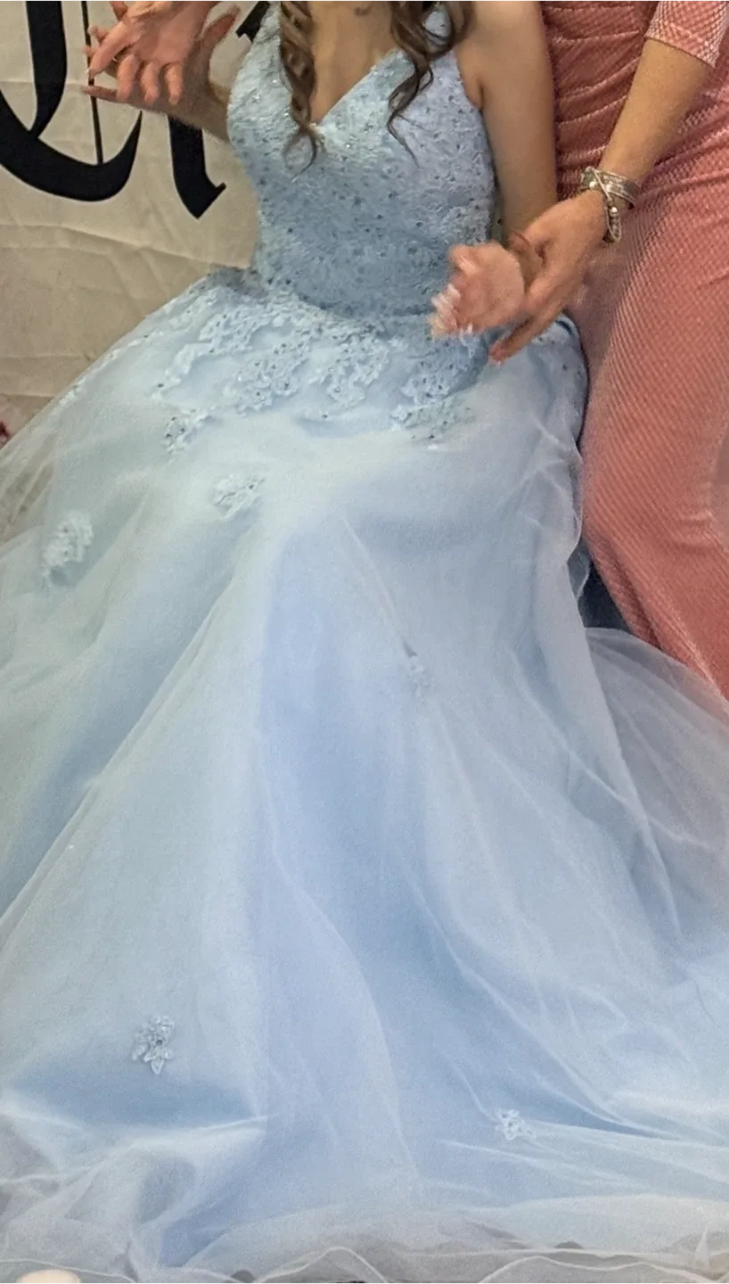 Light Blue Formal Dress image indicator(3)