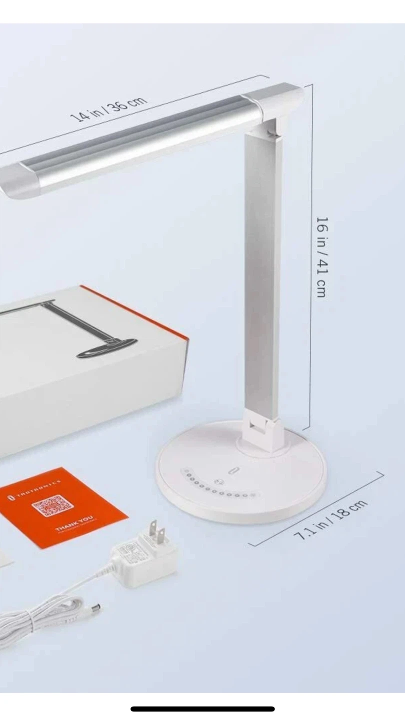 TaoTronics LED Desk Lamp - White - photo 2