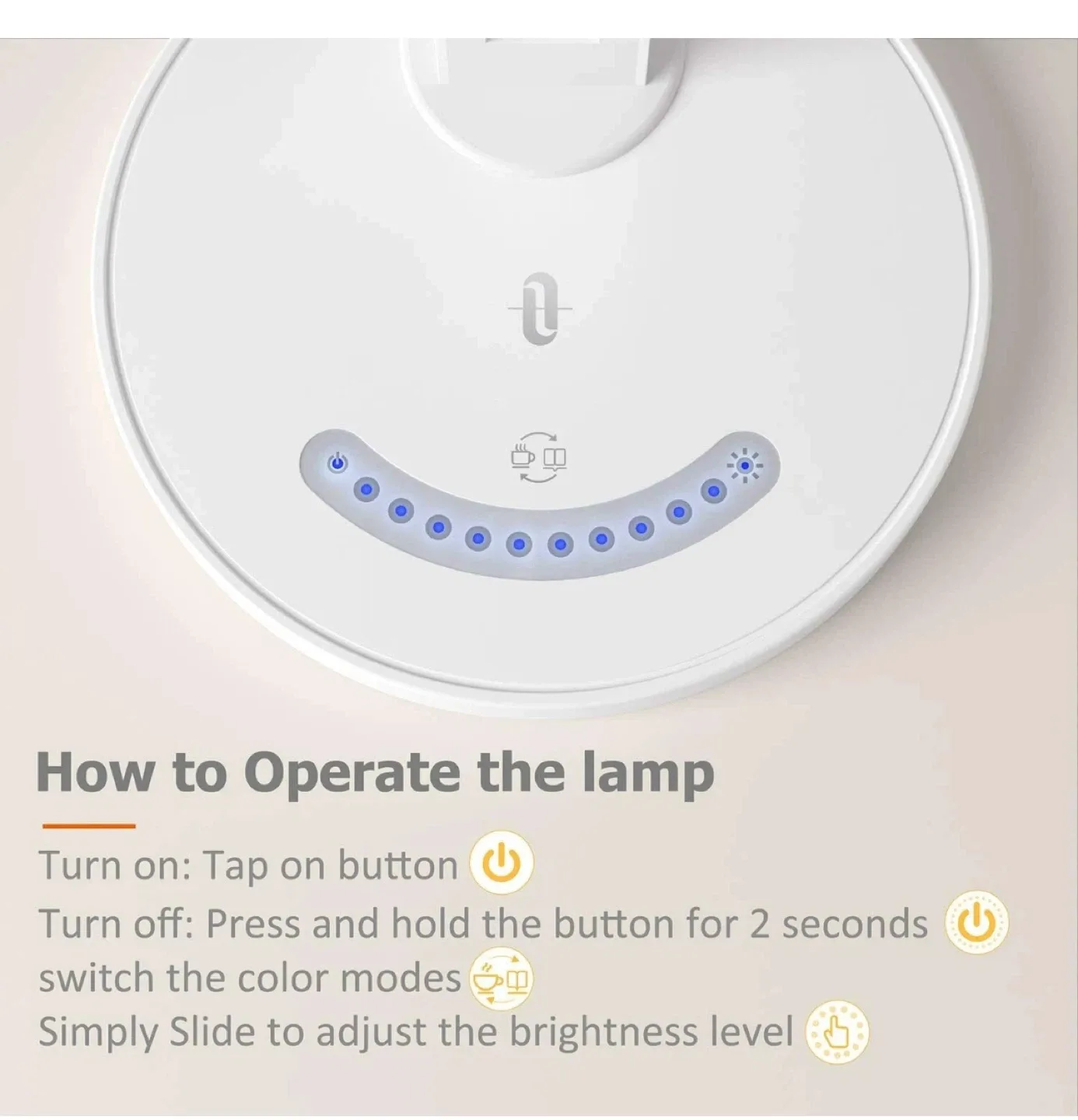 TaoTronics LED Desk Lamp - White image indicator(4)