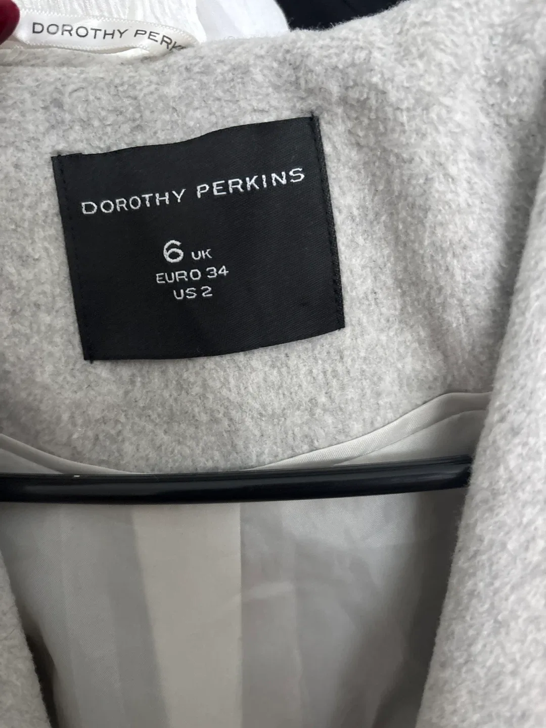 Dorothy Perkins Gray Coat - Size US 2 image indicator(4)