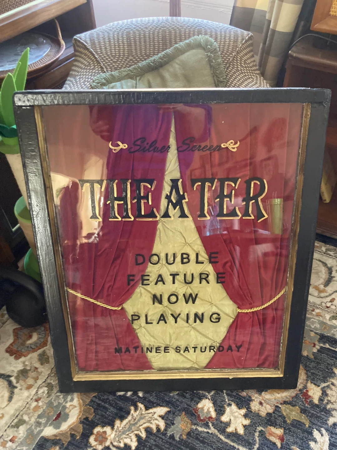 Silver Screen Theater Double Feature Sign - photo 2