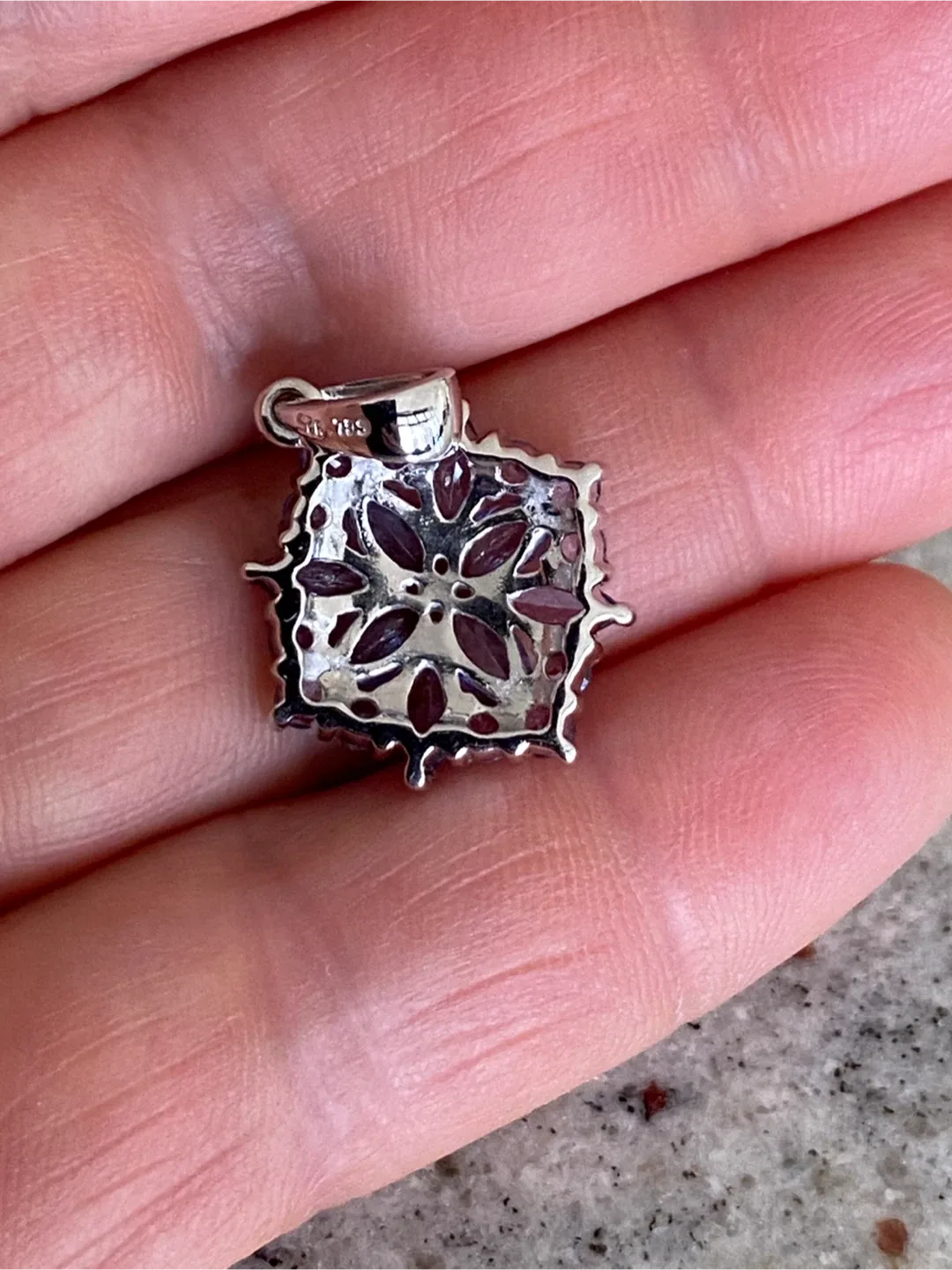 New Natural Tanzanite & Sterling Silver Pendant image indicator(5)