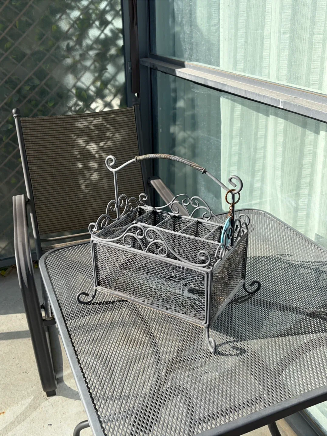 Decorative Metal Basket / Storage Organizer