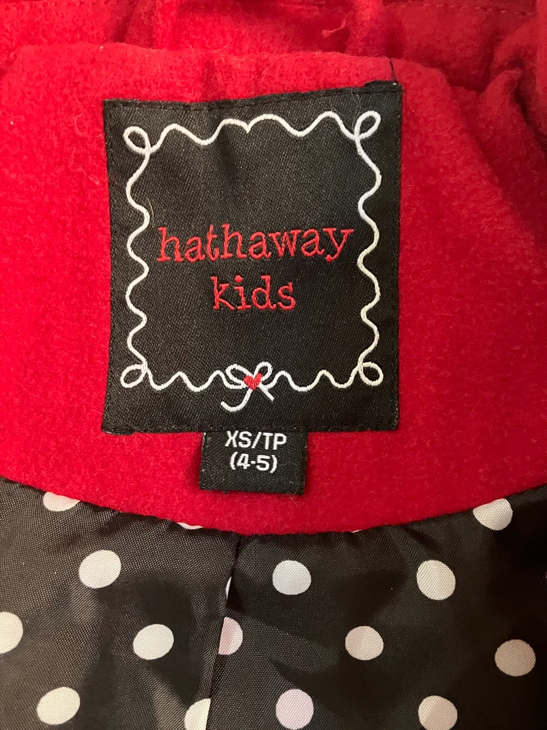 Stylish Kids Red Coat - Size XS (4-5) image indicator(3)