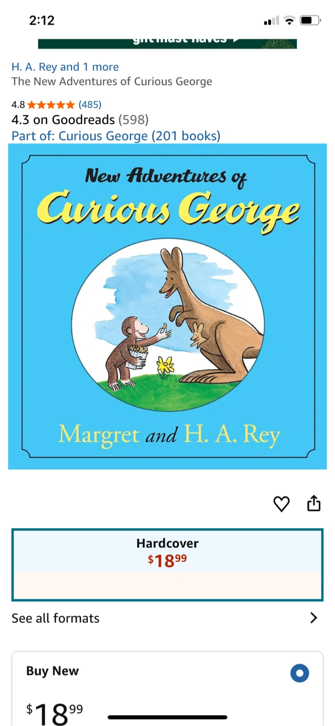 The New Adventures of Curious George by Margret and H.A. Rey
