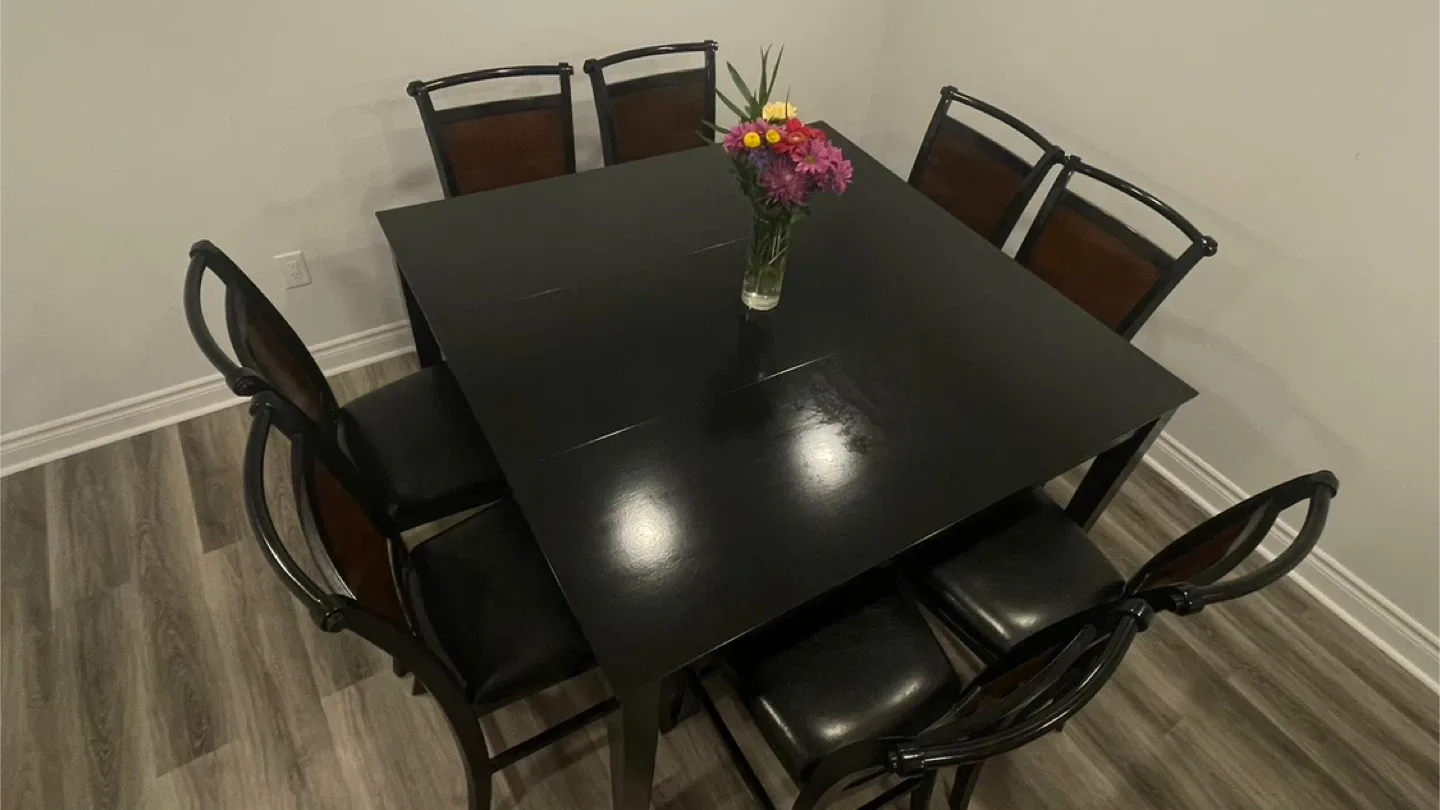 Dining Table with 6 or 8 Chairs - Black image indicator(2)
