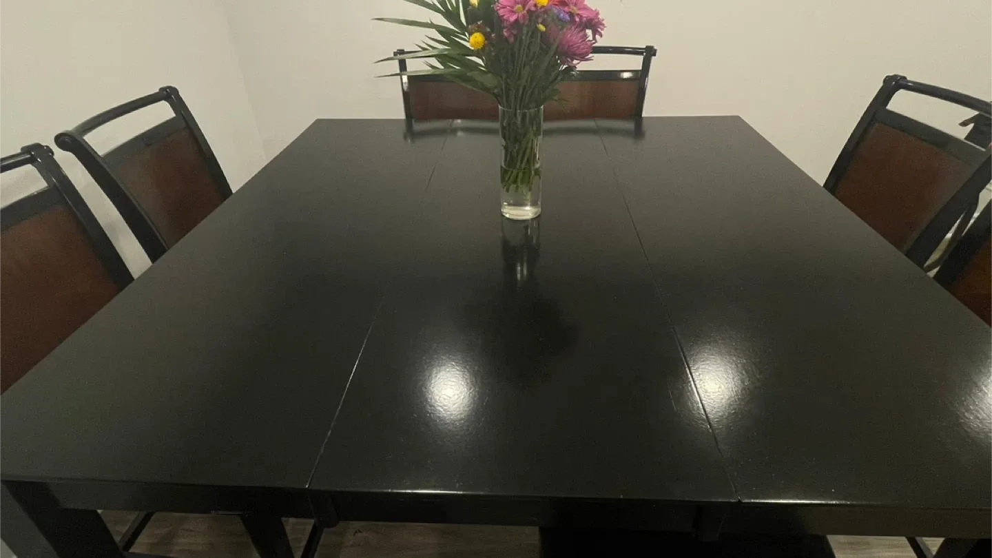 Dining Table with 6 or 8 Chairs - Black image indicator(3)