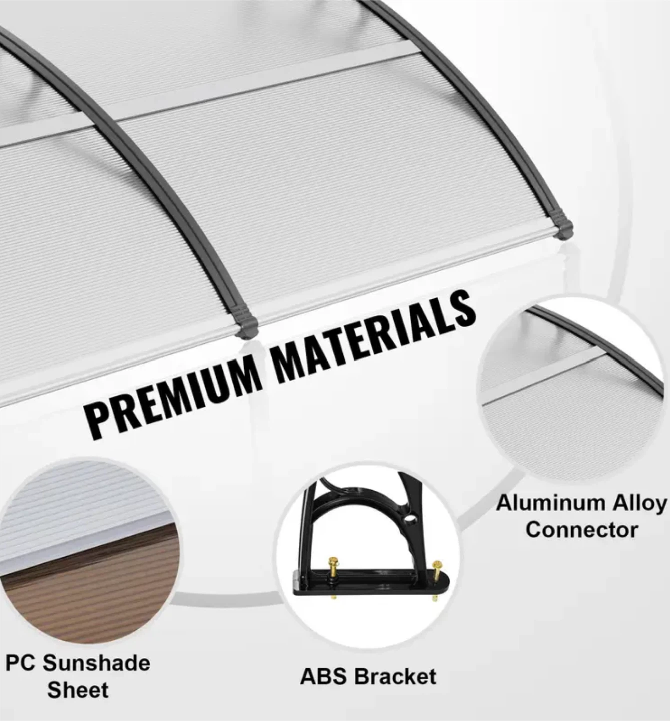 CZPC40X120B Door Window Awning Canopy - photo 3