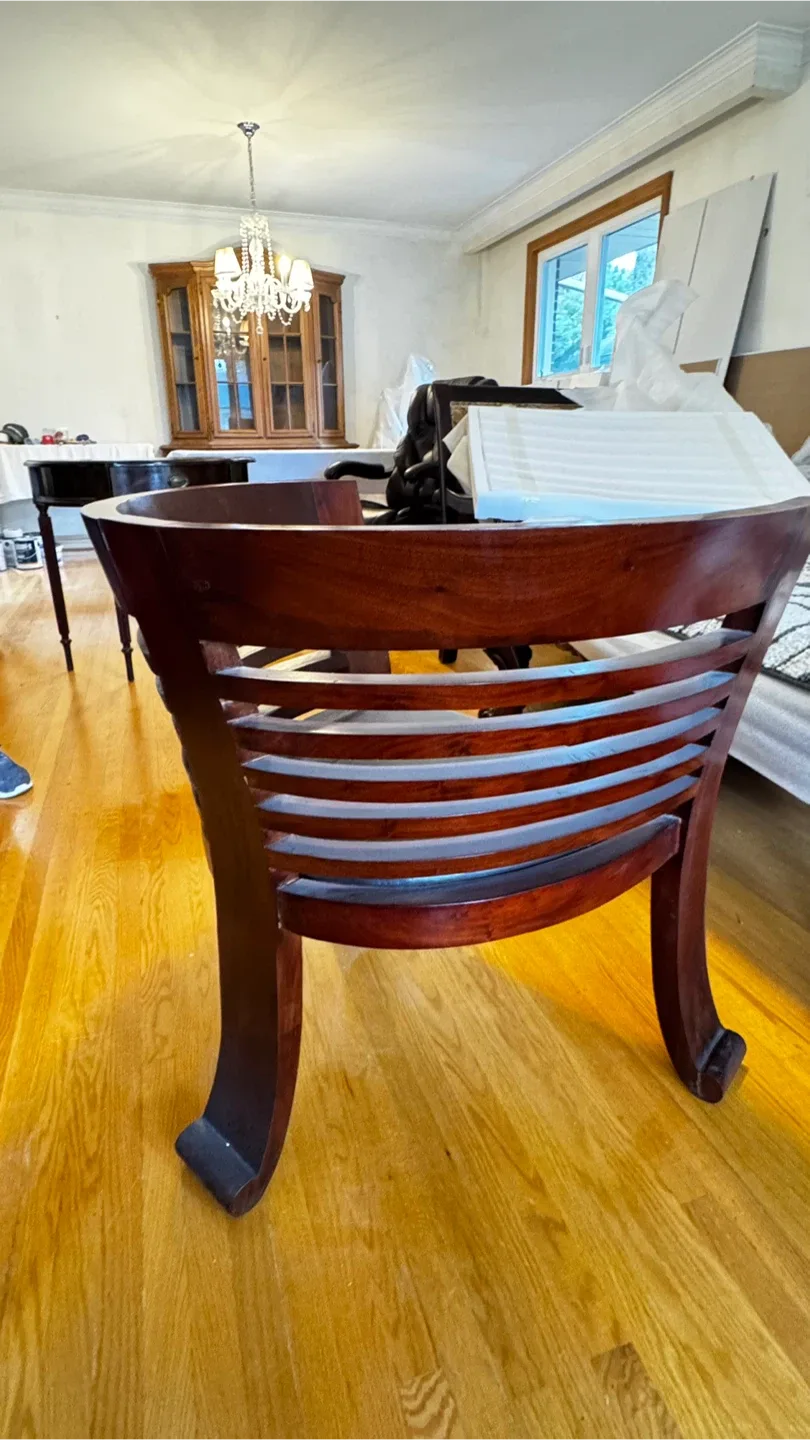 Antique Floral Upholstered Chair image indicator(6)