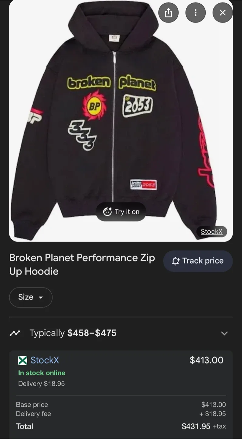 Broken Planet Full Zip Up Hoodie & Sweatpants Set image indicator(4)