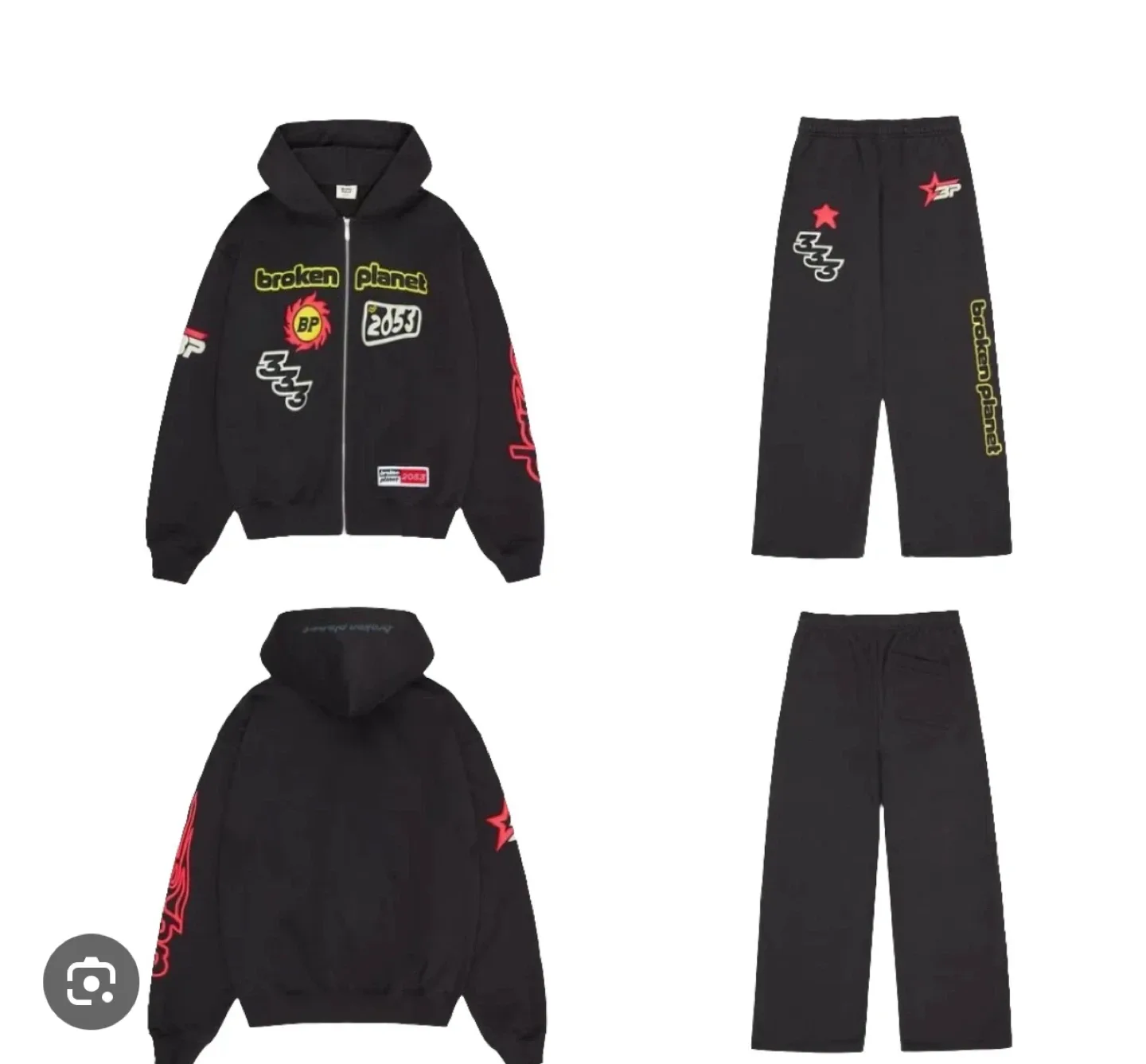 Broken Planet Full Zip Up Hoodie & Sweatpants Set image indicator(5)
