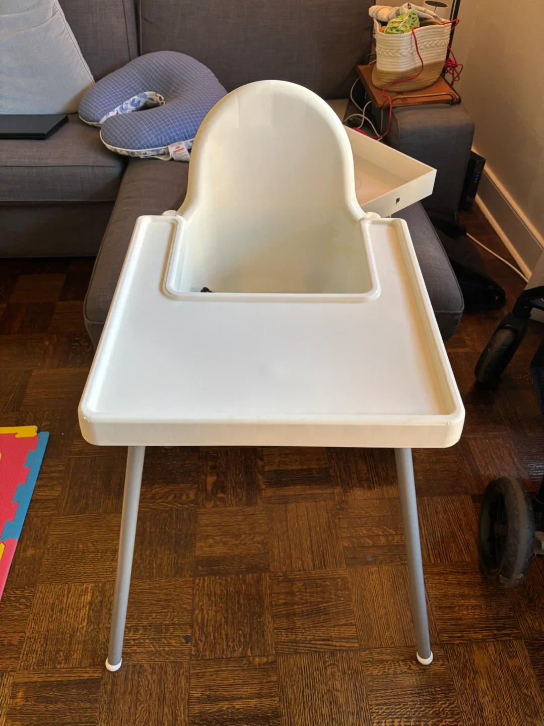 IKEA Antilop High Chair with free NEW Pink Placemat image indicator(6)